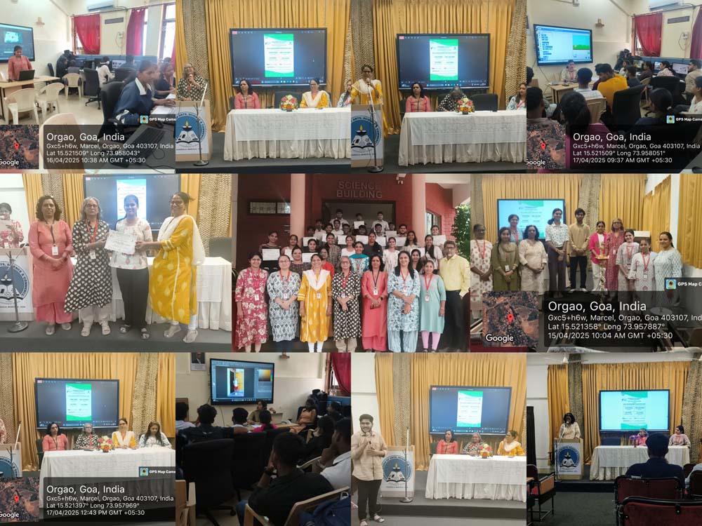Our Department of BVoc in Software Technologies in collaboration with Institute's Innovation Council, organized a 3-day Skill Development Vacation Camp for HSSC students from 15th April to 17th April 2025.
For the camp participants learned Audio editing, Video editing, Graphics designing,Animation  ,Logical Reasoning and Career opportunities. These sesssions were conducted by faculty members Ass. Prof. Samruddhi Naik, Asst. Prof. Angeeta Naik, Asst. Prof. Arishma Rane, Asst. Prof. Surekha Patil, Asst. Prof. Prachi Panjikar and industry expert Pradip Shetye of department of BVoc.
On the last day of the camp Certificates were awarded to the participants and prize winners of the various competitions organised as a part of the camp at the hands of Principal Dr. Purnakala Samant, Vice Principal Dr. Dilecta Dcosta, Vice Principal Dr. Seema Salgaonkar, and BVoc HOD Er. Anna Gracy Fernandes. Participants gave overwhelming positive feedback for course.