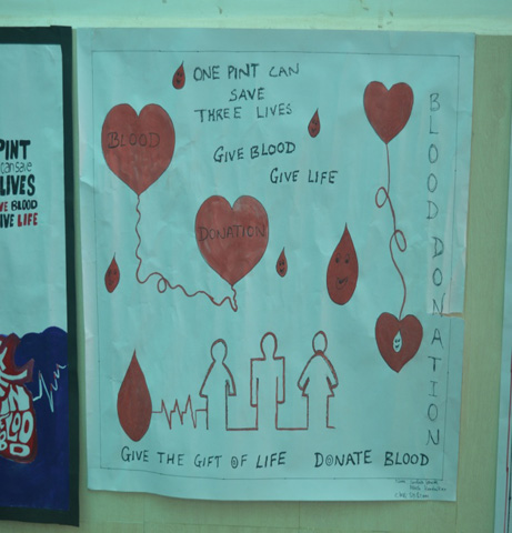 blood donation poster making